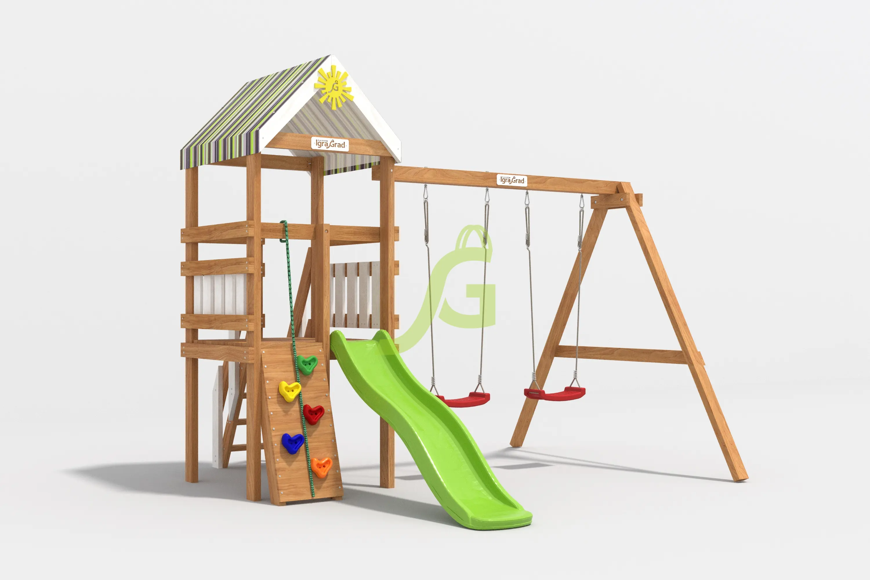 B0 - деревянная площадка, возраст 3-7 лет